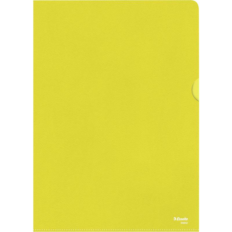 Esselte Sichthüllen Standard, DIN A4, PP, gelb, 0,12 mm