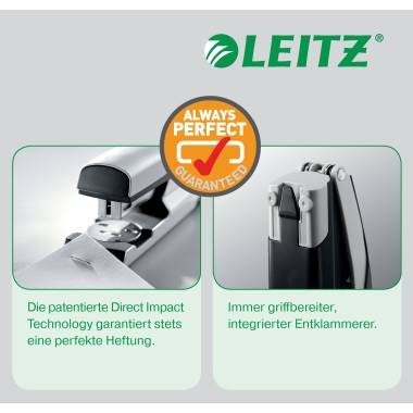Leitz Heftgerät Style 55626094 max. 30Bl. satin schwarz