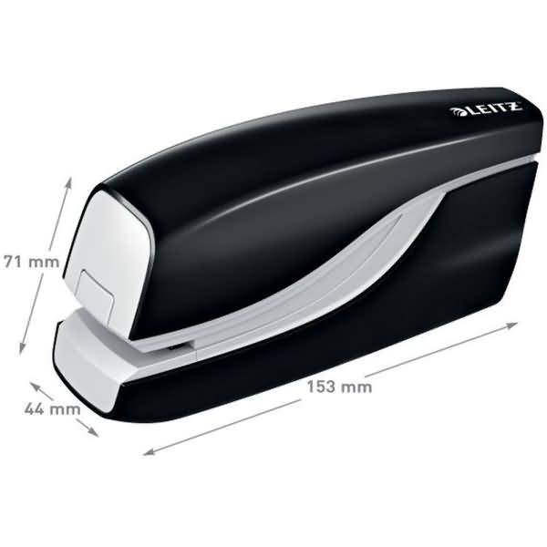 Heftgerät Wow elektrisch 10 Blatt schwarz