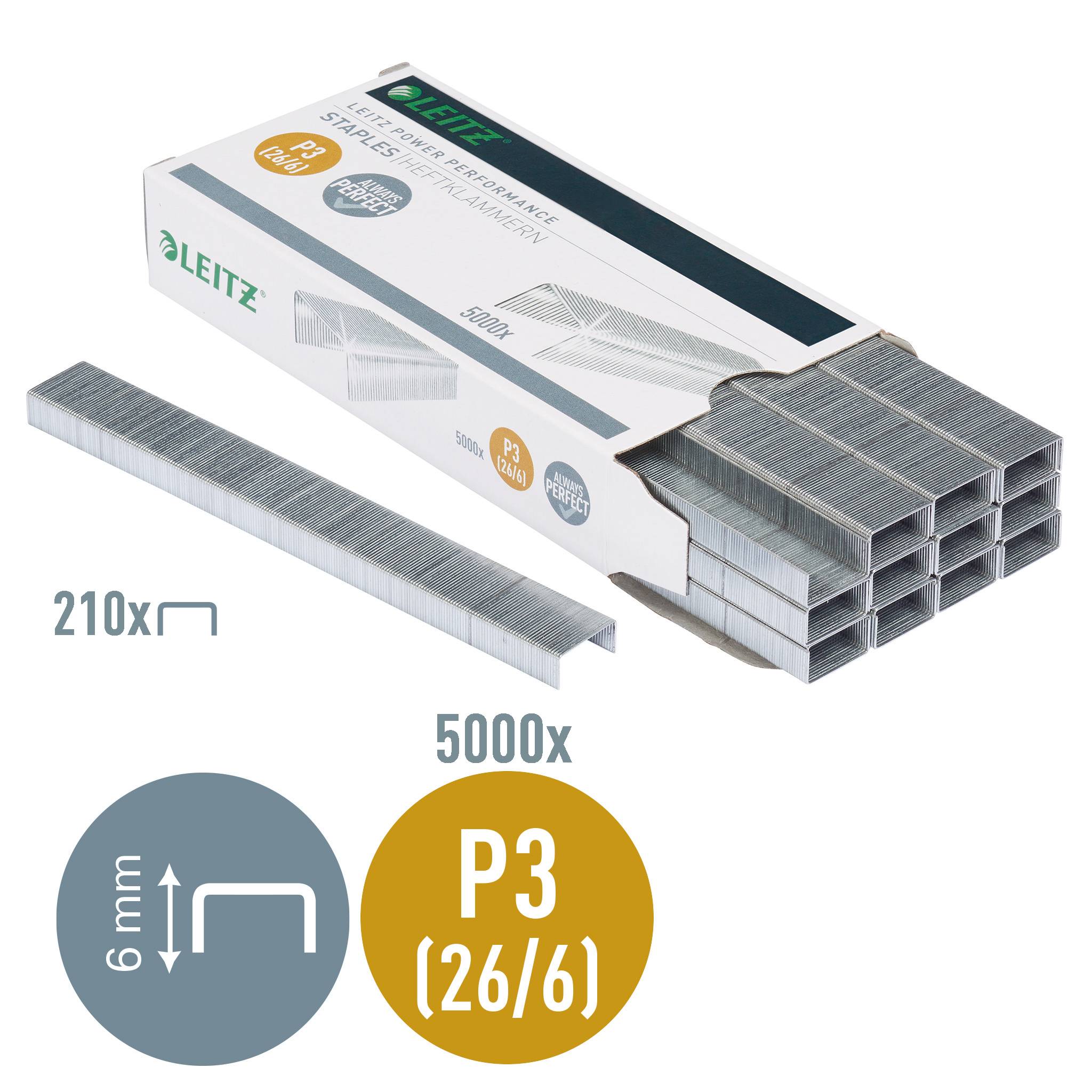 Esselte Leitz Power Performance P3 - Heftklammern - 26/6