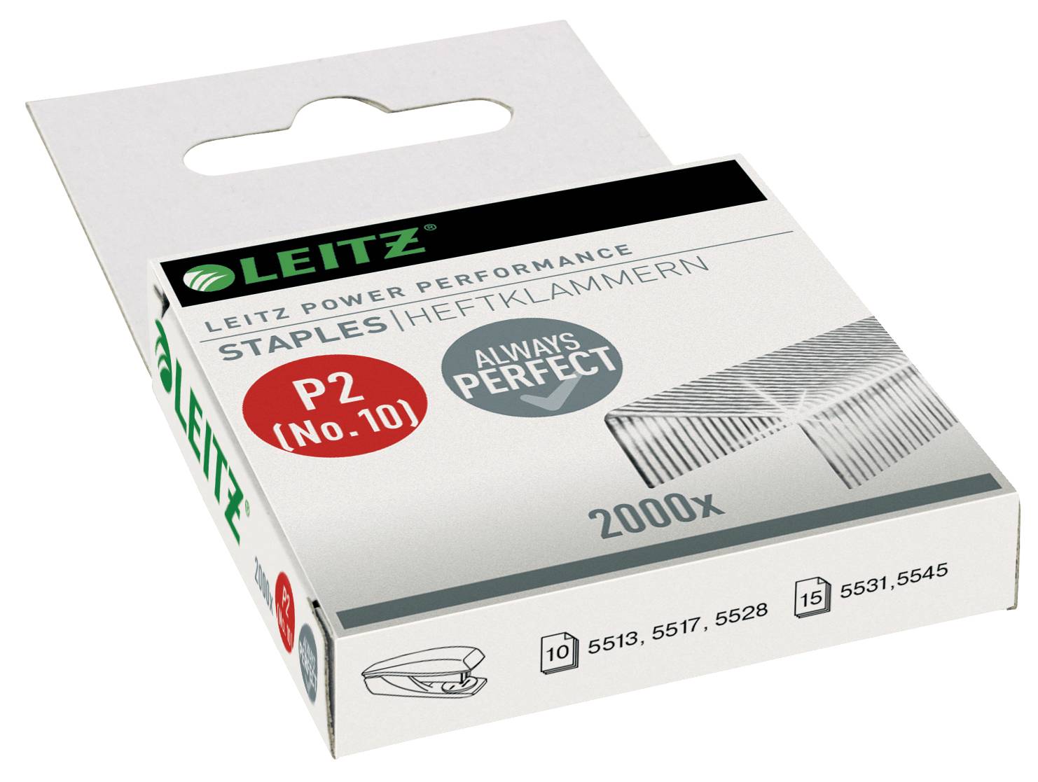 Esselte Leitz Power Performance P2 - Heftklammern - No. 10