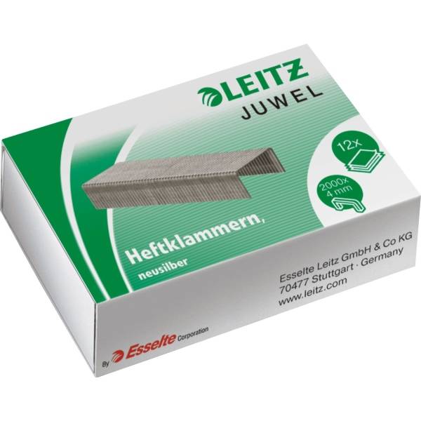 Heftklammern Juwel 4mm neusilber VE=2000 Stück