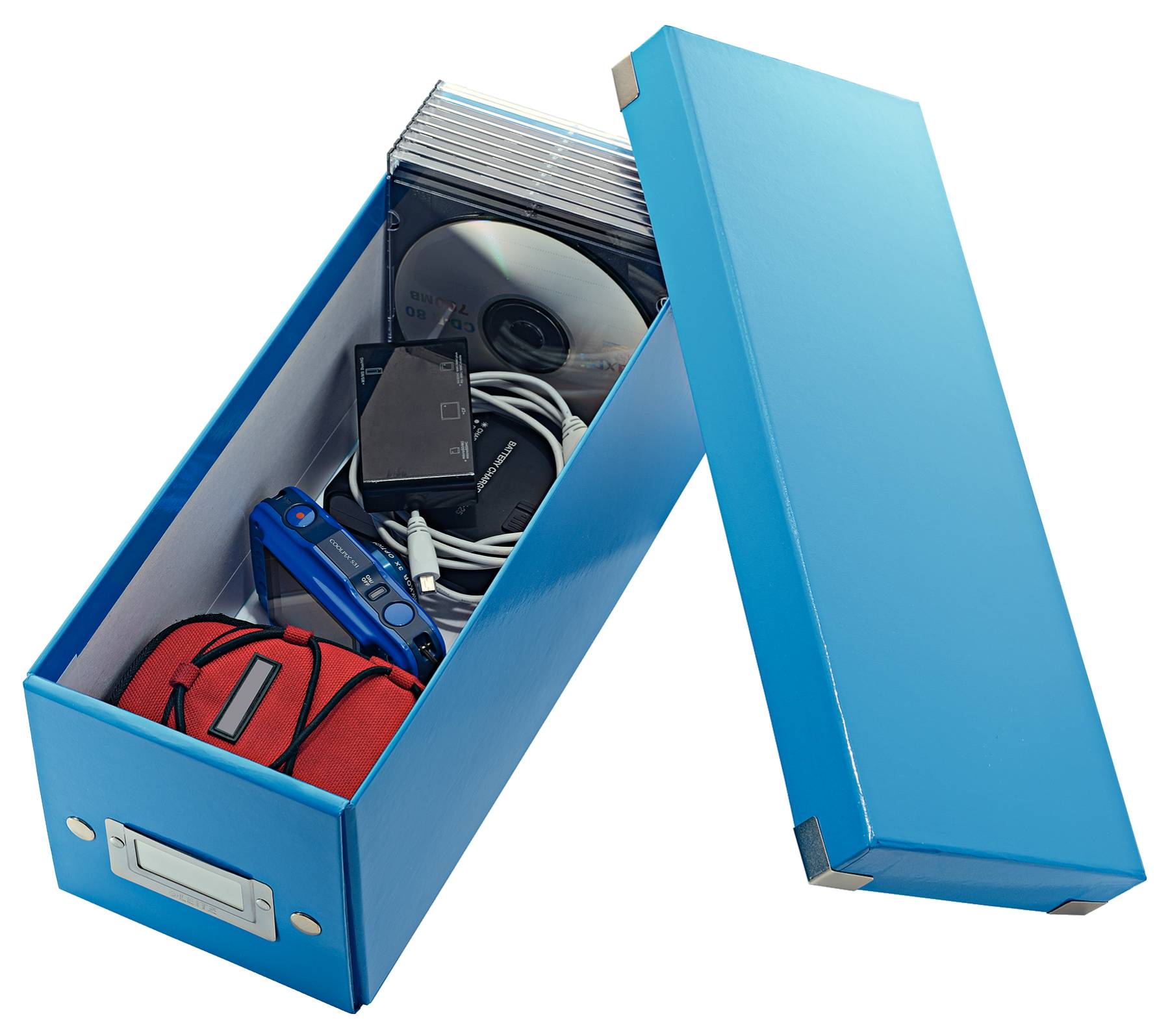 Esselte Leitz Click & Store - Aufbewahrungsbox - blau-metallic