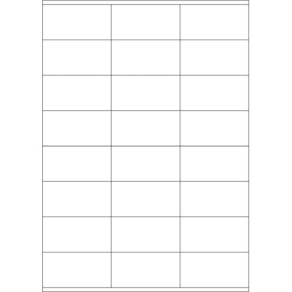 Universal Etiketten PC beschriftbar 70x36mm VE=2400 Stück weiß