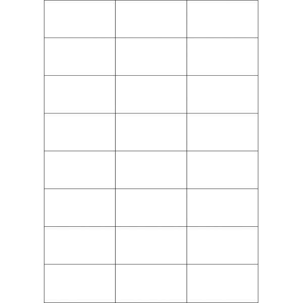 Universal Etiketten PC beschriftbar 70x37mm VE=2400 Stück weiß