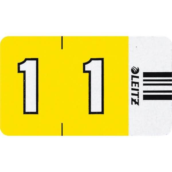 Orgacolor Ziffernsignal 1 selbstklebend VE=100 Stück gelb