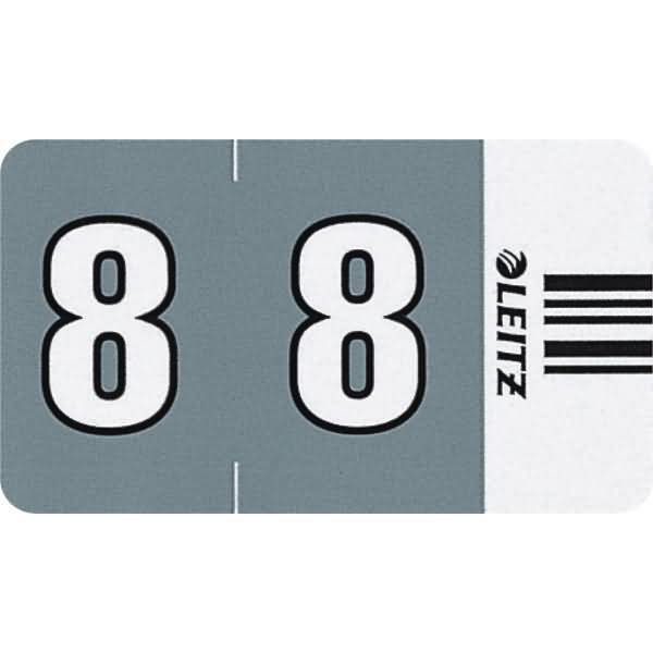 Orgacolor Ziffernsignal 8 selbstklebend VE=100 Stück grau