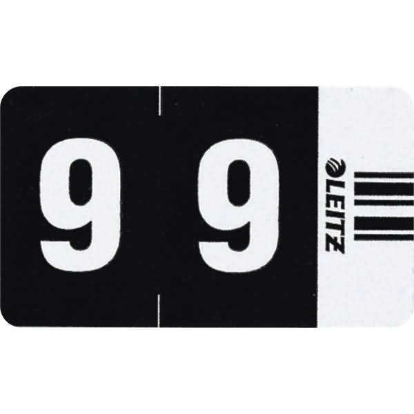 Orgacolor Ziffernsignal 9 selbstklebend VE=100 Stück schwarz