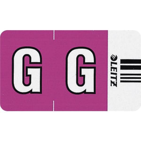 Orgacolor Buchstabensignal G VE=250 Stück violett