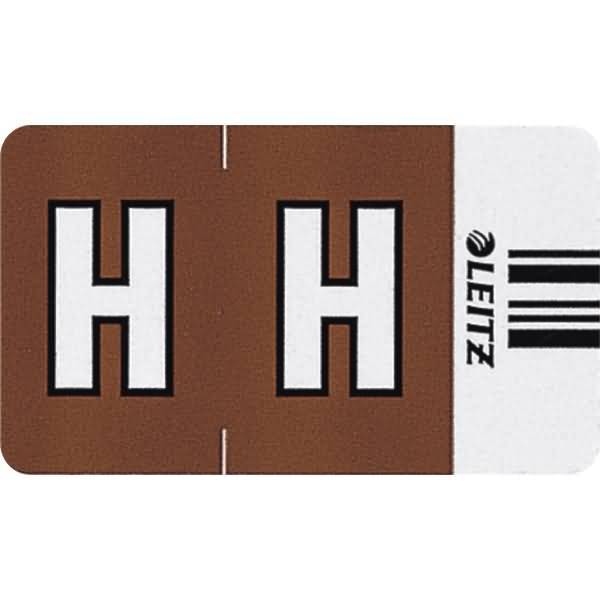 Orgacolor Buchstabensignal H VE=250 Stück braun