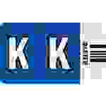 Orgacolor Buchstabensignal K VE=250 Stück dunkelblau