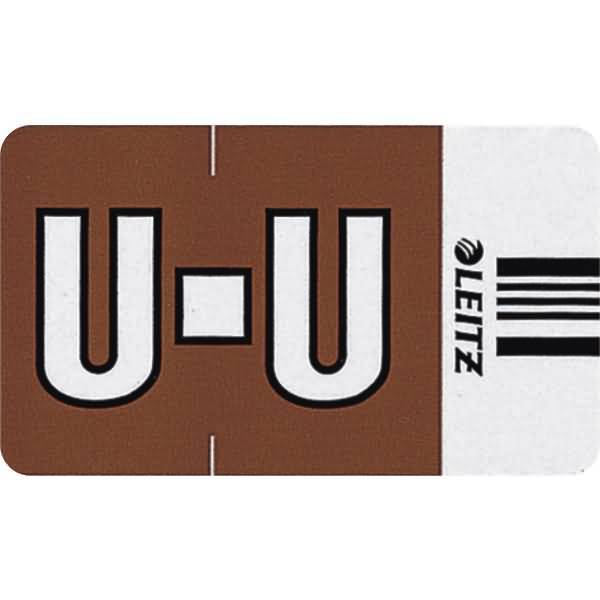 Orgacolor Buchstabensignal U VE=250 Stück braun