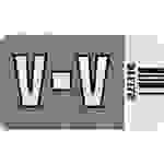 Orgacolor Buchstabensignal V VE=250 Stück grau