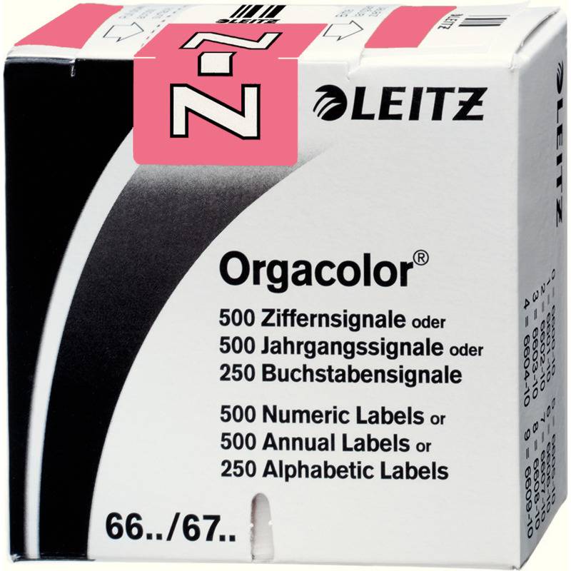 Orgacolor Buchstabensignal Z VE=250 Stück rosa