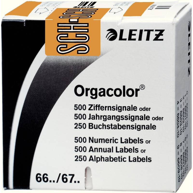 Orgacolor Buchstabensignal SCH VE=250 Stück hellbraun