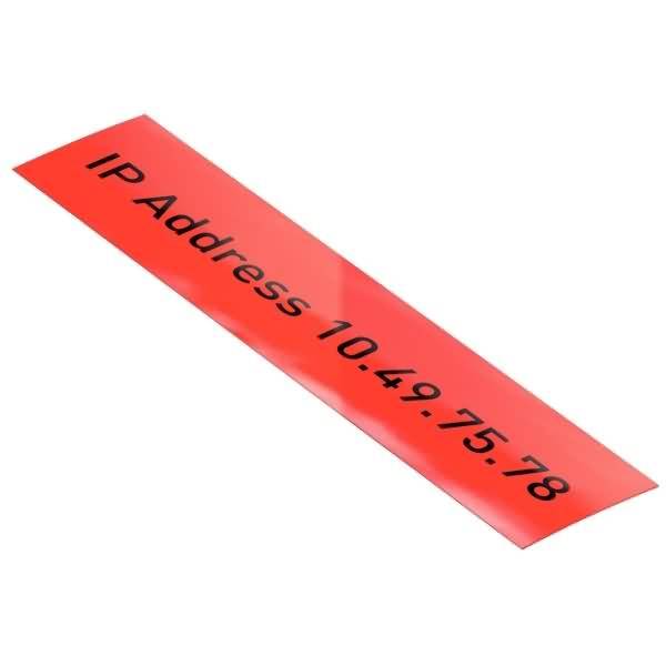 Beschriftungsetiketten Icon 12mmx10m Kunststoff wasserfest/UV-beständig rot