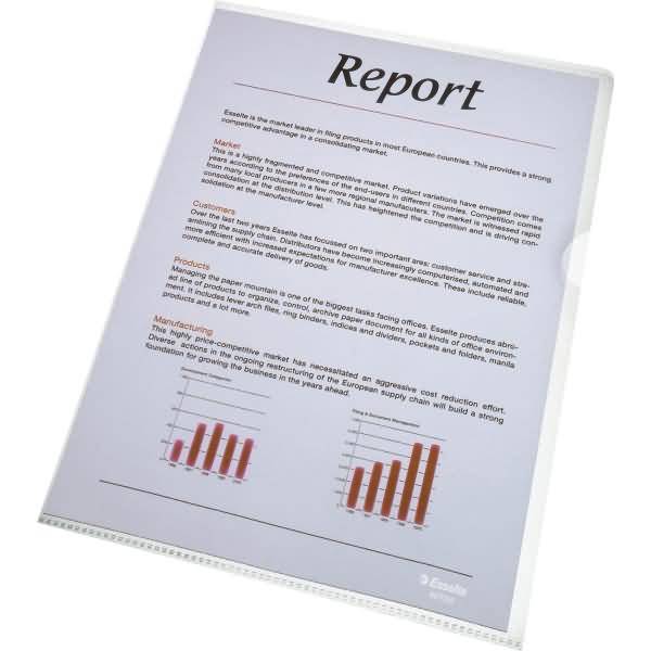 Sichthüllen A4 120my PP genarbt VE=25 Stück