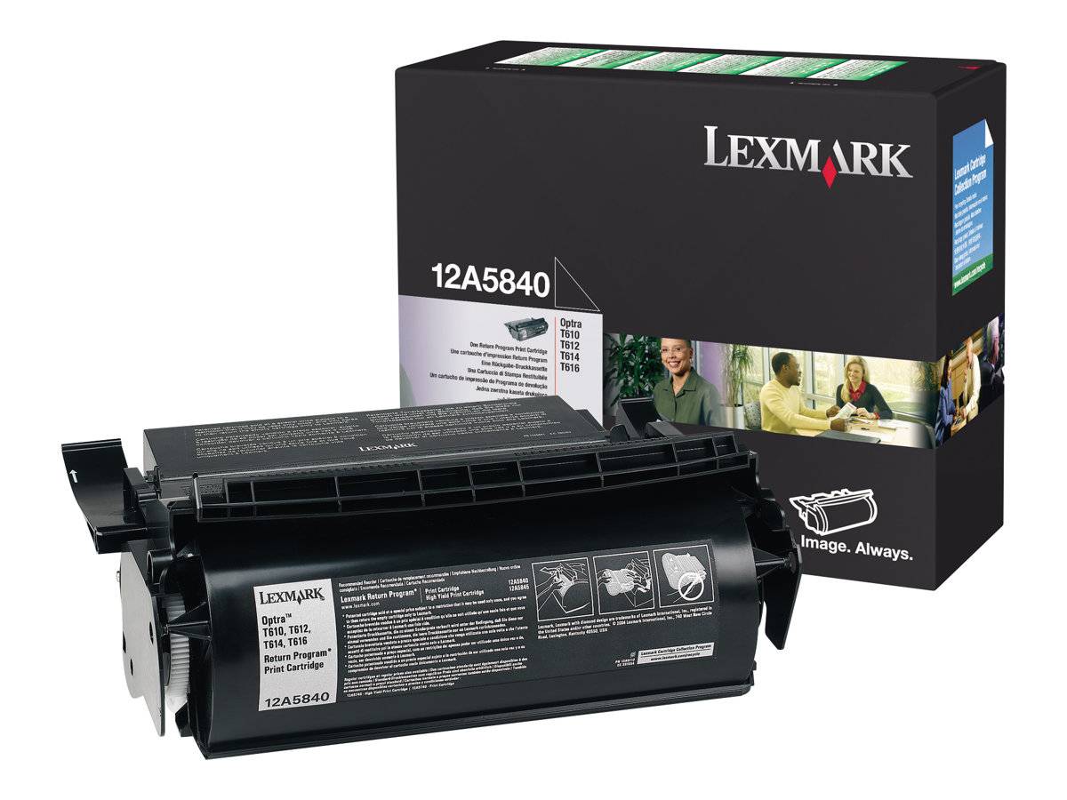 Rückgabe-Tonerkartusche Lexmark 12A5840 OPTRA T schwarz