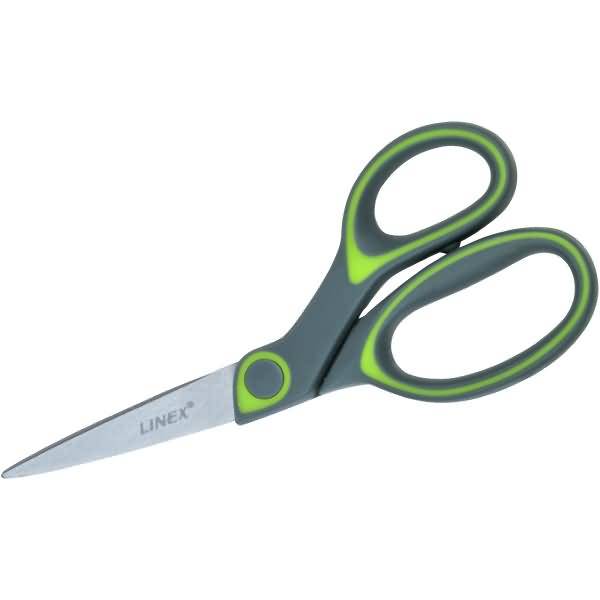 Universalschere 17,5cm Edelstahl grau/grün