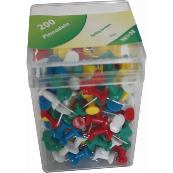 Pinnadeln farbig sortiert VE=200 Stück