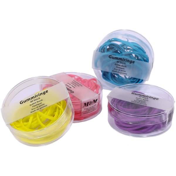 Gummiringe VE=40 Stück neonfarben sortiert