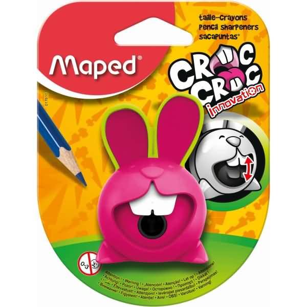 Spitzer mit Auffangbehälter Croc Croc Innovation farbig sortiert Blister