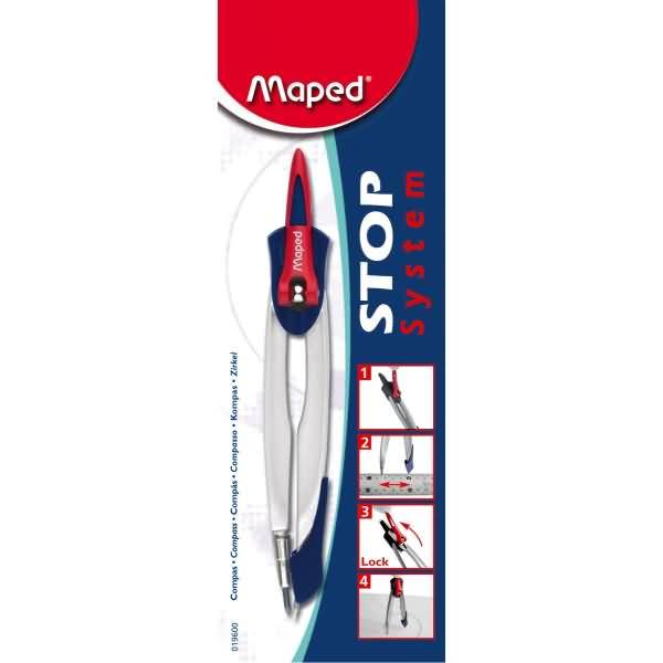 Zirkel Stop System 190mm farbig sortiert Blisterverpackung