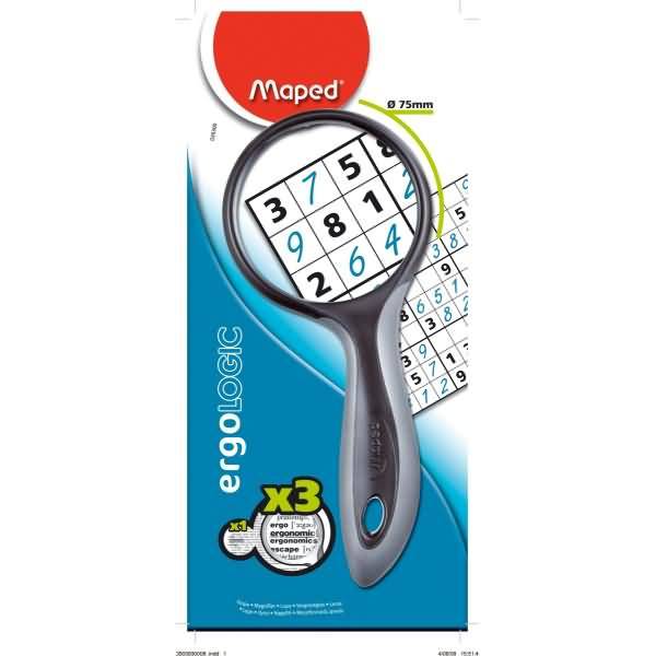 Lupe Ergologic Soft-Touch Griff 75mm