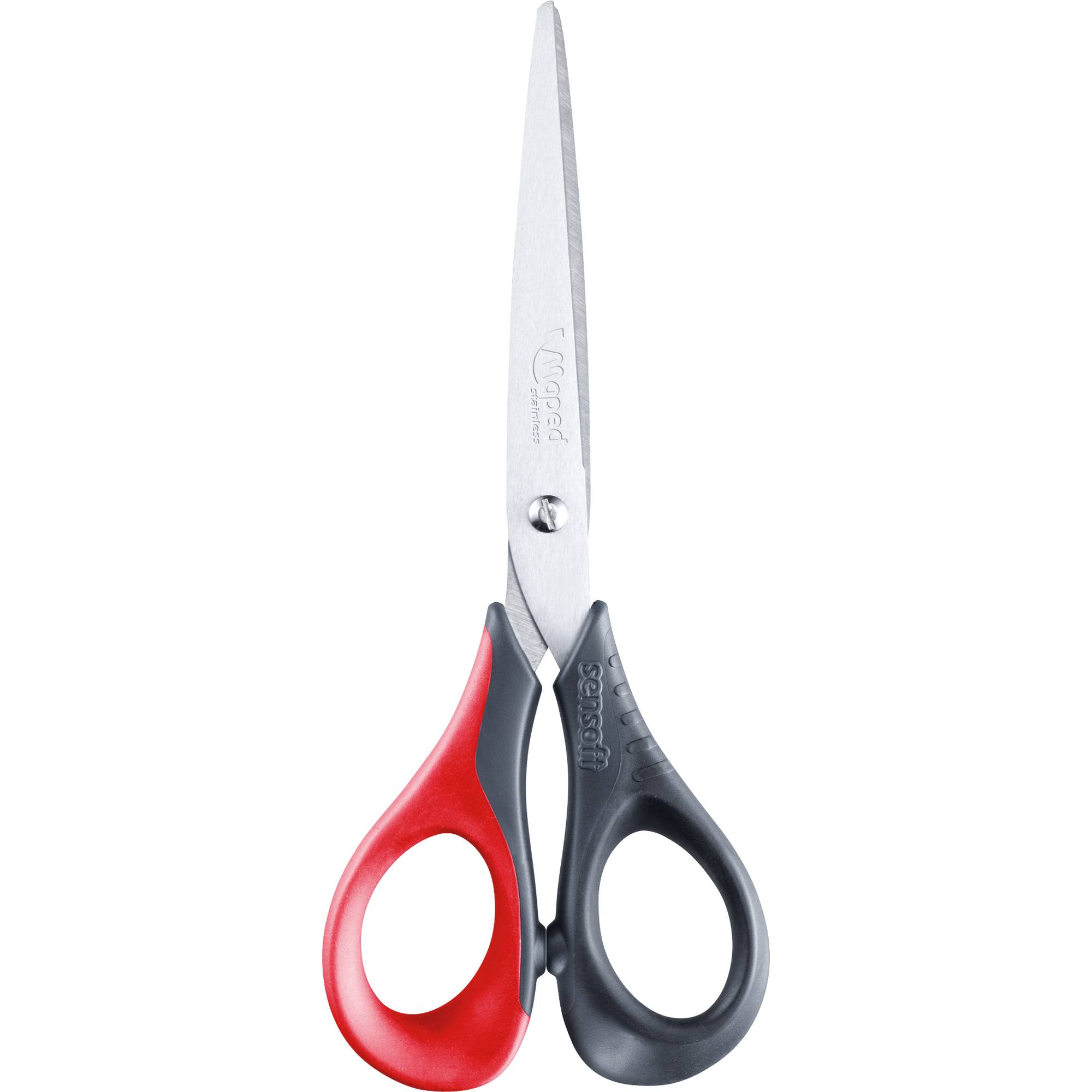 Maped Schere Sensoft 16cm farbig sort