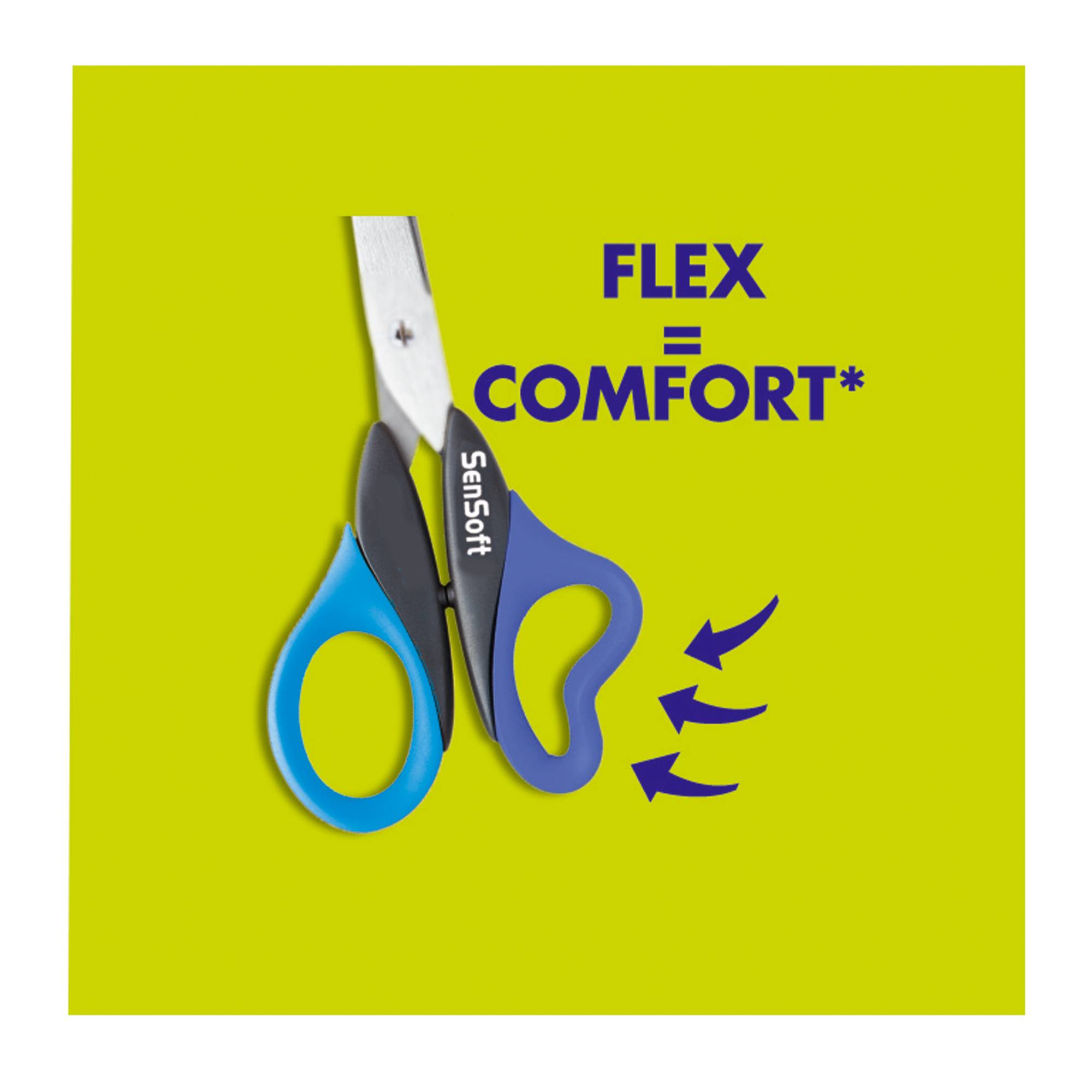 Maped Schere Sensoft 16cm farbig sort