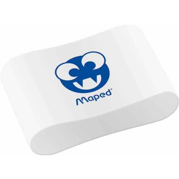 Radierer Essentials Soft kleines Format mit Smileys weiß/blau