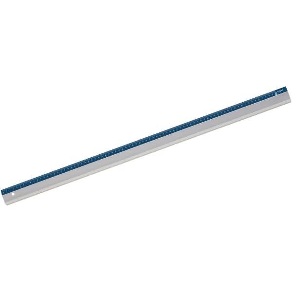 Schneidelineal Linea eloxiertes Aluminium 80 cm silber/blau Blister