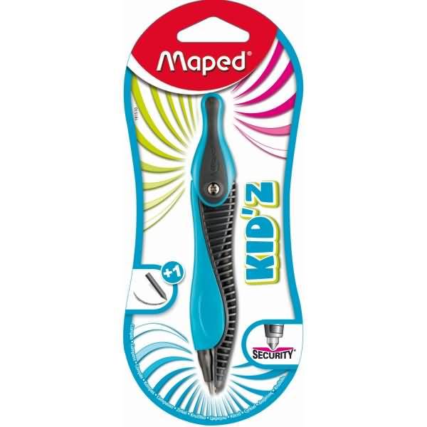 Zirkel Kid'Z farbig sortiert 2mm Bleimine 1x Ersatzmine Blisterverpackung