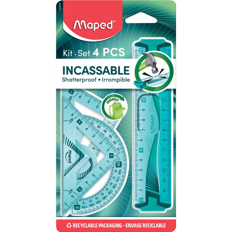 Maped Geometrie-Set Mini Flex, bruchfest, 4-teilig