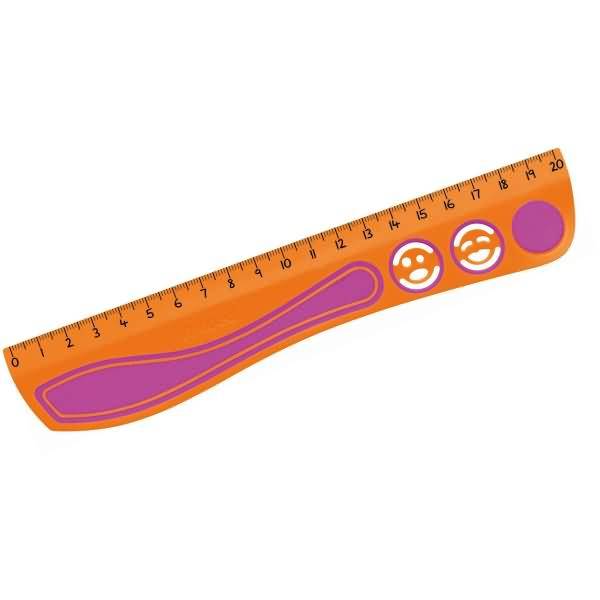 Lineal Kidy Grip 67% recycelter Kunststoff 20 cm sortiert