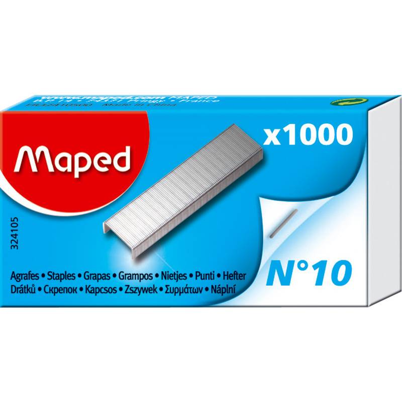 Maped Heftklammern Nr. 10, verzinkt, Kleinpackung