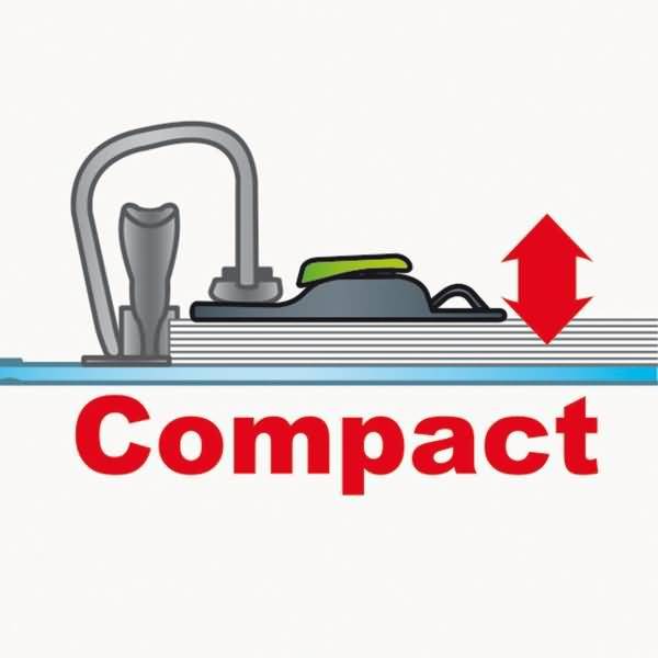 Flachlocher Greenlogic 72% Recycling-Stoffe 3 Blatt schwarz/grün