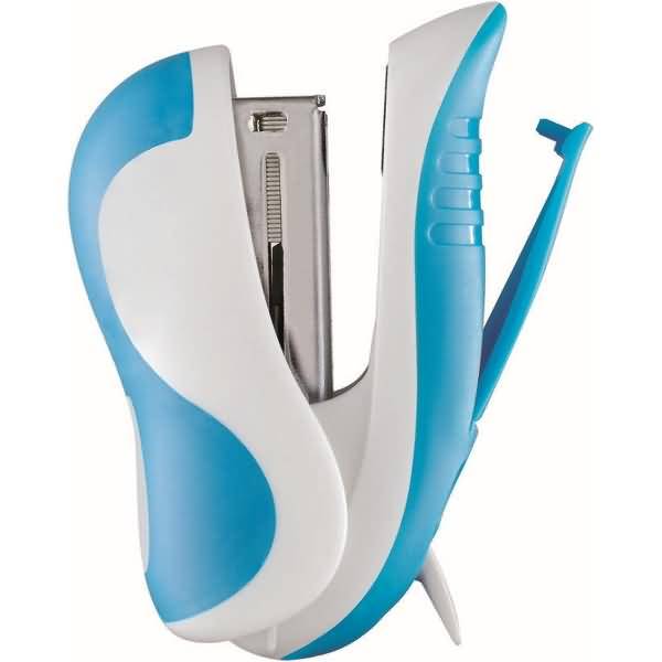 Heftgerät Ergologic Mini 26/6 15 Blatt 27mm farbig sortiert