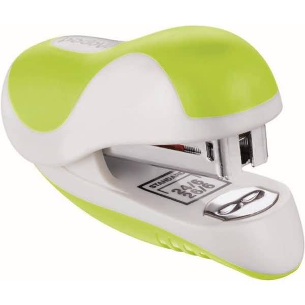 Heftgerät Ergologic Mini 26/6 15 Blatt 27mm farbig sortiert