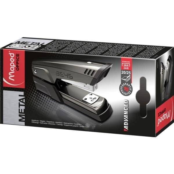 Heftgerät Advanced Metal Half Strip 25 Blatt 52mm taupe