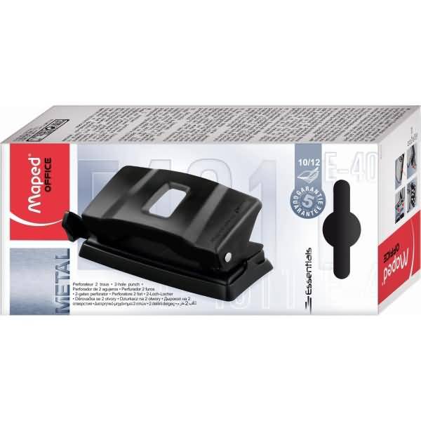 Locher Essentials Metal Metall 12 Blatt schwarz