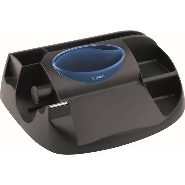 Schreibtischbutler Maxi Office 8 Fächer Kunststoff schwarz/blau