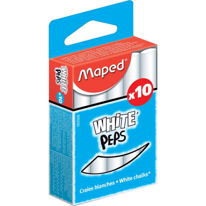 Maped Wandtafelkreide WHITE'PEPS, rund, weiß