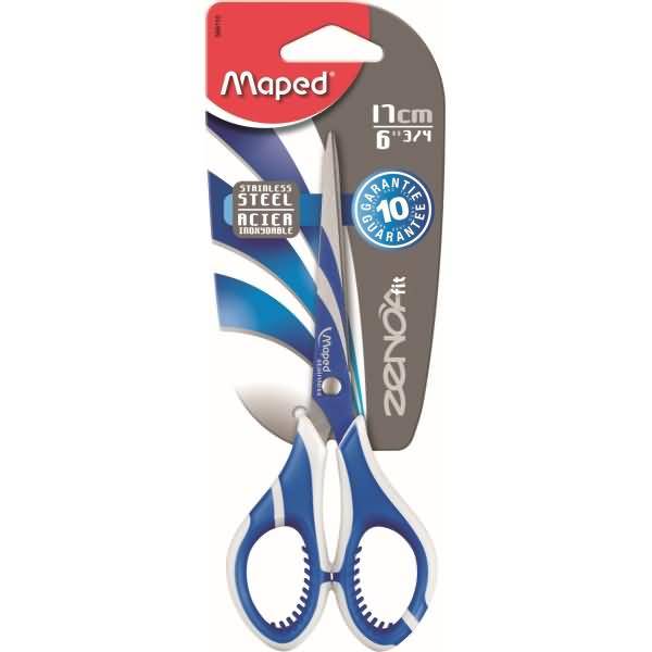 Schere Zenoa Fit 17 cm Rechts-u.Linkshänder farbig sortiert Blisterkarte