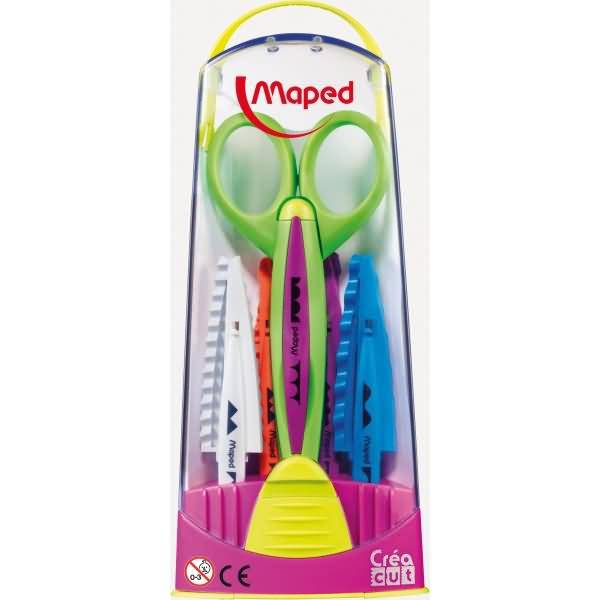 Schere Kombibox 1xScherengestell 5xWechselklingen farbig sortiert