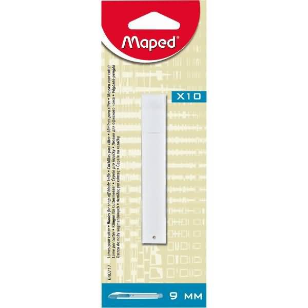 Ersatzklinge für Cutter 9mm VE=10 Stück in Blisterverpackung