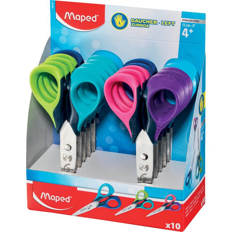 Maped Bastelschere Sensoft 3D, Länge: 130 mm, 10er Display