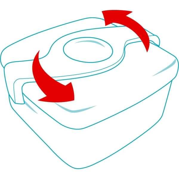 Lunch Box Kids Origins blau 153x87x170mm