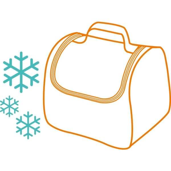 Lunch-Tasche isoliert Kids Origins türkis 170x190x250mm