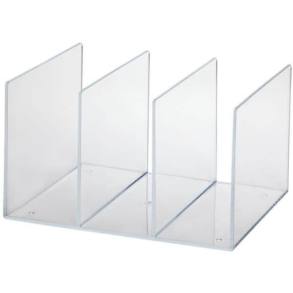 Katalogsammler Acryl 3 Fächer transparent